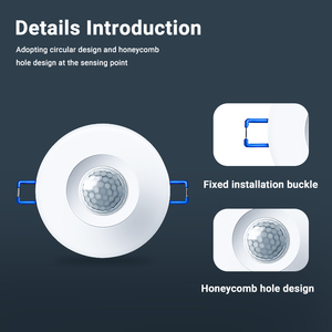 Buena Venta de interruptor de sensor de movimiento PIR de 220V para iluminación, controlador de interruptor inalámbrico de encendido y apagado automático