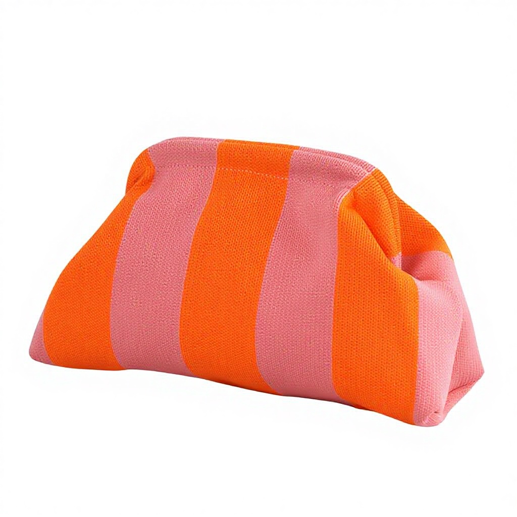 Orange and pink thick stripes