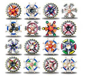 New bilayer Anime Fingertip con quay hồi chuyển kim loại giải nén ngón tay Gyro hoạt hình tay <span class=keywords><strong>Spinner</strong></span> với hộp kim loại - Product Image 1