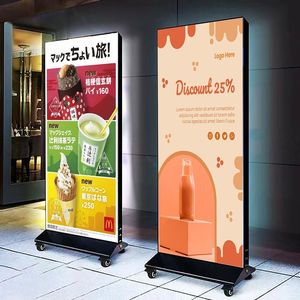 信誉好led移动招牌商场促销海报LED营销展示架发光广告牌 - Product Image 4