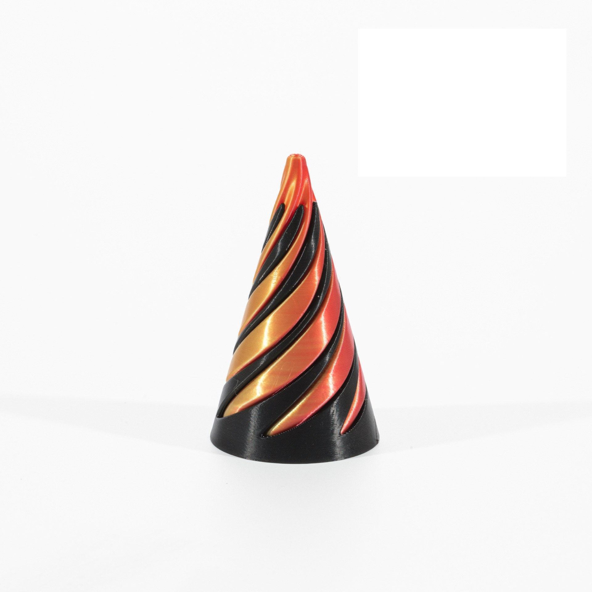 Cône spiralé 64 cm - rouge doré