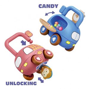 4 adet okul öncesi oyunları Montessori kilit ve anahtar oyuncak seti sayı öğrenme kilitleri biliş istihbarat anahtarcı oyuncak tuşları ile - Product Image 1