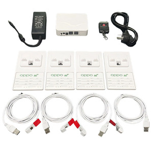 手机用4端口防盗安全系统ABS塑料显示报警器，带集中充电盒和电缆 - Product Image 1