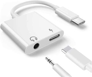 2 in 1 USB Type C to 3.5mm Digital <strong>Audio</strong> <strong>Adapter</strong> with DAC Type C to 3.5mm Aux Splitter <strong>Audio</strong> Headphone Jack <strong>Adapter</strong>