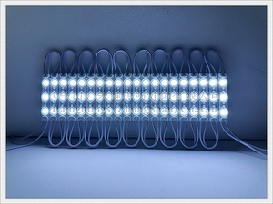 2024 กันน้ํา PVC ฉีดไฟ LED โมดูลสําหรับป้ายตัวอักษร Super LED โมดูล DC12V 60 มม.* 11 มม.* 6 มม.SMD 2835 3 LED 1.3W