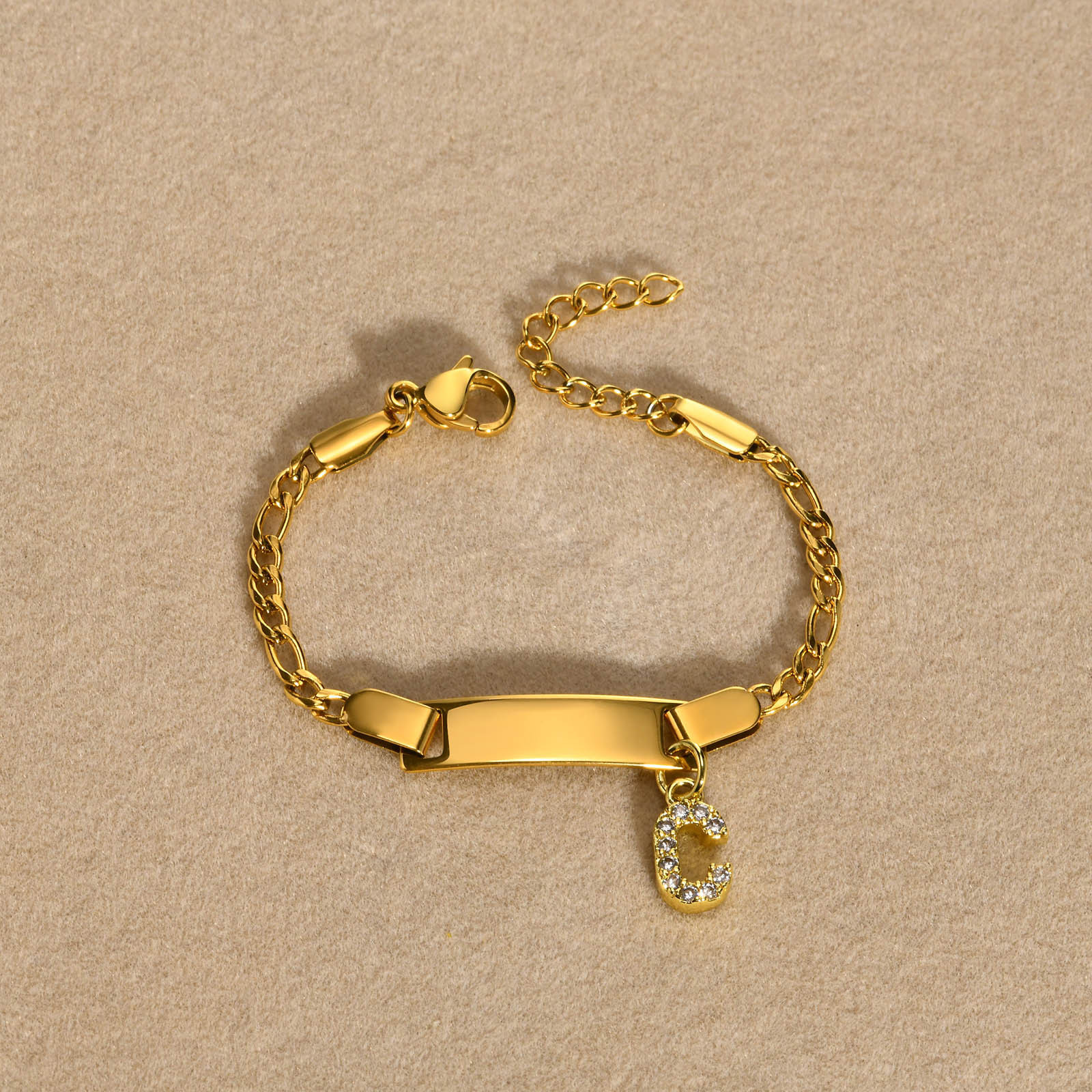 Lettre C dorée 12CM