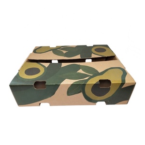 Durable Corrugated Paper Avocado Packaging Carton <strong>Box</strong> Large Capacity Vegetable Carton with Air Vent Printing Custom Fruit <strong>Box</strong>