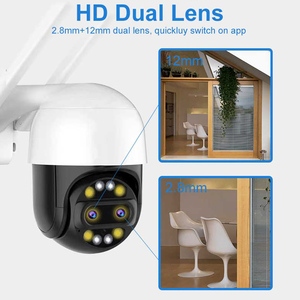 4MP 8X Zoom PTZ IP-Kamera mit zwei Objektiven Sicherheit im Freien Bunte oder IR-Nachtsicht schleifen aufzeichnung Auto Tracking WiFi-Kamera - Product Image 2