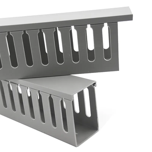 Electrical Plastic Busbar <strong>Trunking</strong> Closed Slot Cabling Routing Pvc Insulated Cable Duct Pvc Plastic <strong>Trunking</strong> - Product Image 5