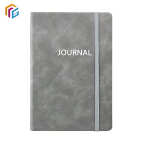 Stampa personalizzata diario libro copertina morbida Notebook con fascia elastica colorata nastro in pelle PU taccuino - Product Image 4