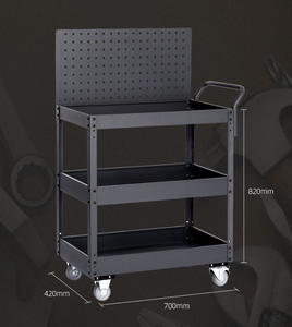 Ucuz atölye garaj metal takım dolabı/alet arabası/takım arabası kolu ve tekerlekler 3 alıcılar - Product Image 3