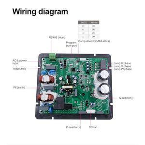 180 ° синусоидальный драйвер инвертора постоянного тока RS485 Modbus RTU контроллер регулировки частоты компрессора связи - Product Image 5