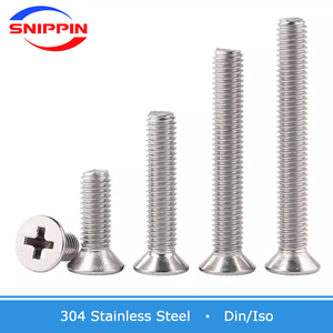 M1.6 M2 M2.5 M3 M4 M5 M6 M8プラスネジ皿頭ネジフラットヘッドマシンボルトISO7046304ステンレス鋼 - Product Image 3