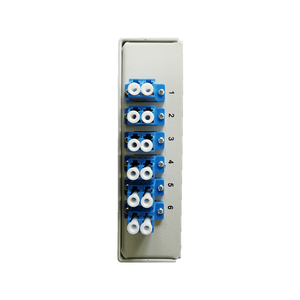 Caja de terminales de fibra óptica FTTH FTTX, distribución de montaje interior, Red de Panel de conexión ODF, caja de Metal de riel DIN Lc de 12 núcleos - Product Image 3