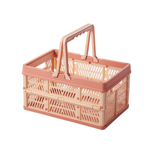 Venta al por mayor nuevo tipo de malla de plástico apilable cajas de almacenamiento de nido plegable organización caja de almacenamiento cesta apilable - Product Image 3
