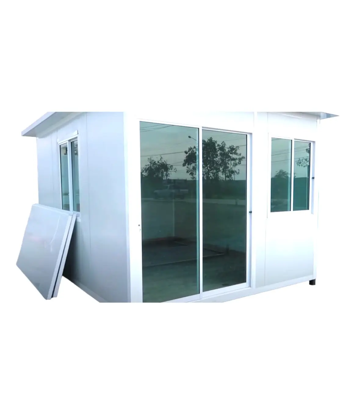 El producto más vendido Oficina móvil prefabricada con paredes aisladas para reducir el ruido exterior y controlar eficazmente la temperatura