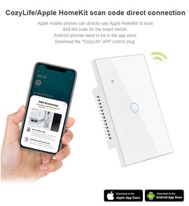 スマートホームリビングWIFI SiriスイッチHomekit音声制御ワイヤレス3ギャングライトスイッチサポートApple Google Home - Product Image 5