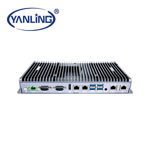 I7 industriale Mini PC Fanless con 4 porte LAN Linux Ubuntu Embedded Computer per il sistema di controllo industriale Mini OPS Pc - Product Image 3