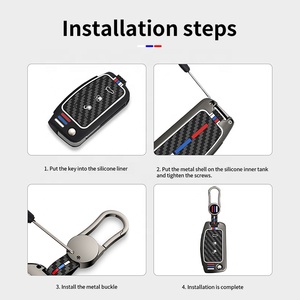 4D63/4D60 Chip Flip Remote Control Metal Silicone Car <strong>Key</strong> for <strong>Ford</strong> Focus 3 <strong>2</strong> Mondeo Fiesta <strong>Key</strong> Fob Case 3 Button 80/40 Bit - Product Image 6