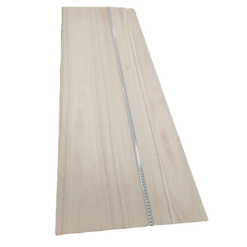 Tablero de madera pegado con borde sólido de madera, tablero de unión de dedo de madera de Paulownia Tung 15 18 20 30 40mm Tablero de panel de Paulownia
