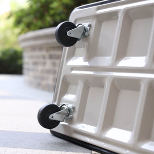 Piattaforma ad alta capacità <span class=keywords><strong>Handtruck</strong></span> PH1501 150KG carico 4 pollici ruote robusta costruzione in acciaio L725xW472xH820mm uso industriale - Product Image 4