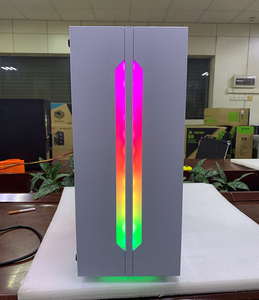 ATX Gaming Computer gehäuse Mid-Tower Computer PC-Gehäuse RGB Transparent Weiß Farbe Desktop-Kunststoffs chrank - Product Image 3