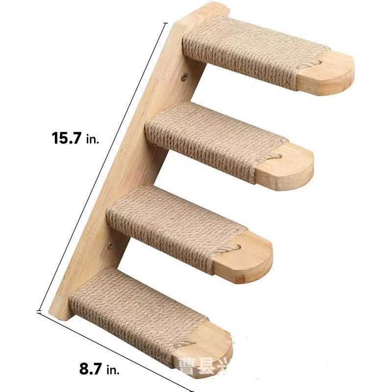 Natural wood color four-layer