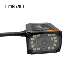 LONVILL Línea de producción Industrial QR Data Matrix DPM Code Scanner TCP IP Enfoque ajustable USB RS232 Ethernet Barcode Scanner - Product Image 1