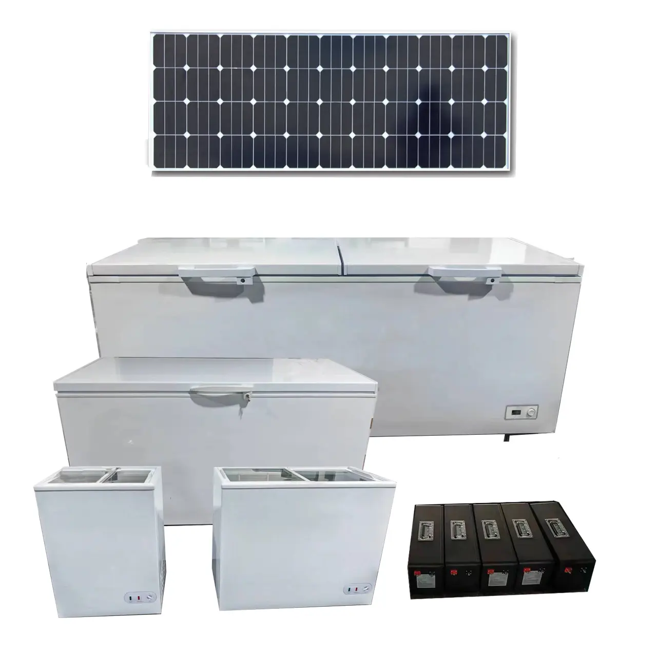 300L Solar Powered Deep Freezer, Custom capacity DC 12V Freezer, Solar Freezer Commercial freezer New product freezer