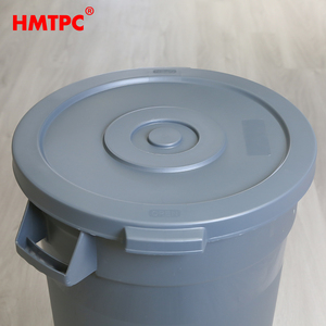 大型容器垃圾垃圾桶80L支持定制塑料垃圾桶，带圆形手柄，用于厨房餐厅 - Product Image 4