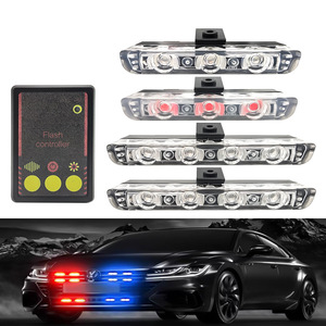 12V yanıp sönen LED araç ön araba güverte Grille çakarlı lamba uyarı lambası gündüz ışıkları Led uyarı ışığı - Product Image 6