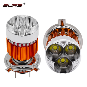 EURS otomatik sis lambası üç pençeleri H4 LED Motor far 4 renk beyaz kırmızı mavi mor otomobiller ve motosikletler için - Product Image 3