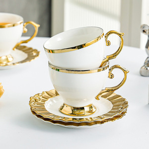 2024 <strong>New</strong> Porcelain Espresso <strong>Cup</strong> <strong>Set</strong> <strong>Design</strong> 6Pcs 250ML Espresso Ceramic Reusable Coffee <strong>Cups</strong> Mug with Saucers <strong>Set</strong> - Product Image 3