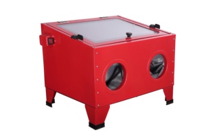 Üst-yükleme tezgah üstü kumlama dolabı 40-80 PSI güç 90L kapasiteli pas kaldırma aşındırıcı Blast kabine - Product Image 3