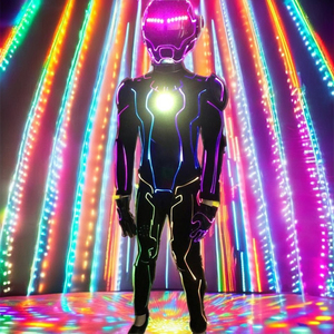 光ファイバーLEDダンスコスチュームリモコン付きカラーチェンジLEDライトステージパフォーマンス大人の社交パフォーマンス - Product Image 1