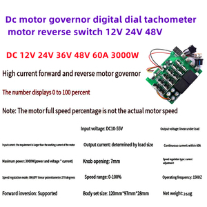 DC 12V 24V 36V 48V 60A 3000W PWM regolatore di velocità del motore con interruttore positivo e negativo RC controllo categoria di prodotto ICs - Product Image 4