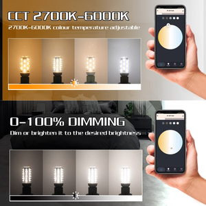 Akıllı G9 LED ışık ampul hiçbir titreşimsiz WiFi Led Led ışık ampuller 4W 320LM akıllı ampuller Alexa ile çalışmak Google ev kısılabilir parlaklık - Product Image 5
