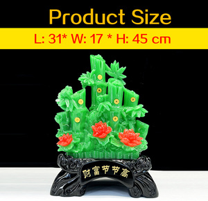 <span class=keywords><strong>2025</strong></span> Phong Thủy Trang Trí Trung Quốc Phong Thủy Tre Điêu Khắc Nhà Làm Một Tài Tre Bắp Cải Nhựa Hàng Thủ Công Trang Trí - Product Image 2