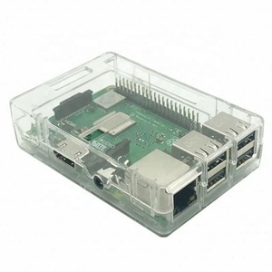 Caja de plástico transparente para Raspberry Pi B +, 2 modelos B y 3 modelos B