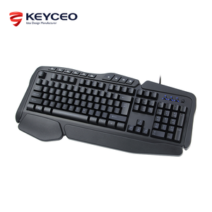 OEM-Teclado retroiluminado RGB para juegos, dispositivo compacto con 12 teclas de atajo Multimedia, membrana de teclado con cable USB para jugadores de PC - Product Image 3