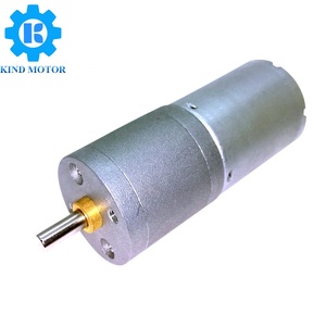 低转速高扭矩gm25 370 25毫米6v 12v 24v微型dc刷齿轮电机4毫米定制轴，带变速箱