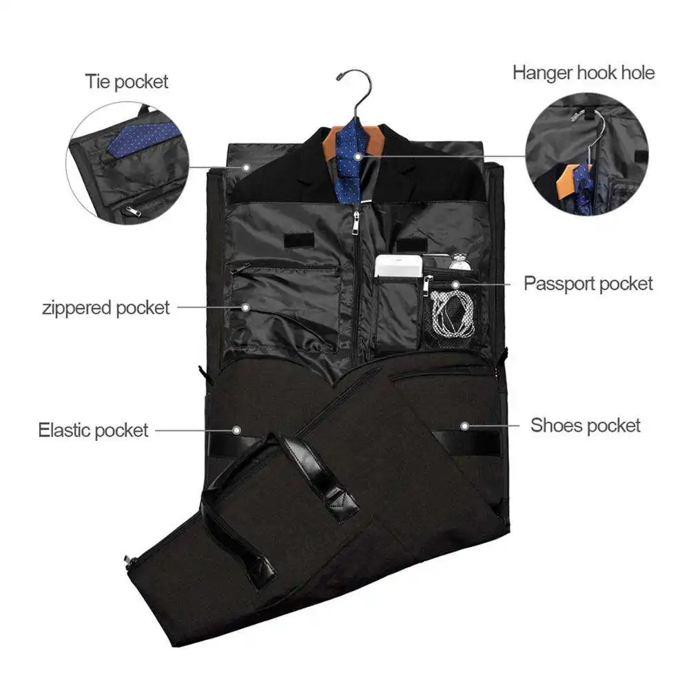 OEM Заводская подвесная спортивная сумка для одежды, дорожная сумка для костюма, черная Дорожная одежда, спортивная сумка