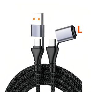 100W <span class=keywords><strong>4</strong></span> in 1充電データケーブル5A高速<span class=keywords><strong>Apple</strong></span> Type-Cマイクロナイロン編組USB携帯電話c-c充電器データケーブル