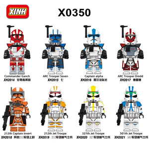 X0350 Clone Trooper <strong>Commander</strong> Ganch ARC Trooper Seven Mini Plastic Building <strong>Blocks</strong> Educational Kid Toy - Product Image 2