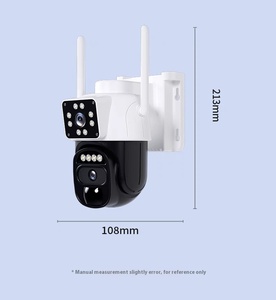 F411 4MP Solar PTZ Floodlight Camera Dual Lens with Full Color Night Vision Human <strong>Detection</strong> IP67 for Outdoor <strong>Use</strong> CMOS <strong>Sensor</strong> - Product Image 3