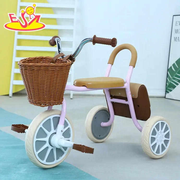 Großhandel Ausgleichsfußpedal Reiten auf Spielzeug Mini-Kinder-Dreirad mit Korb P16E067