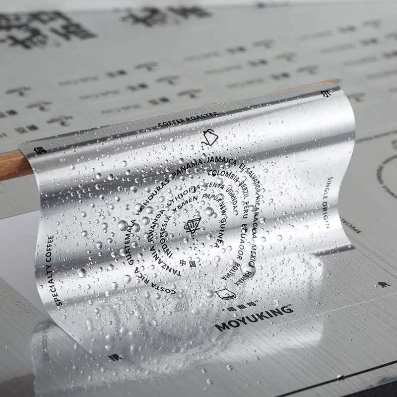Personalizado impermeável adesivos escovado prata papel logotipo impressão espelho adesivos garrafa embalagens etiquetas para negócios