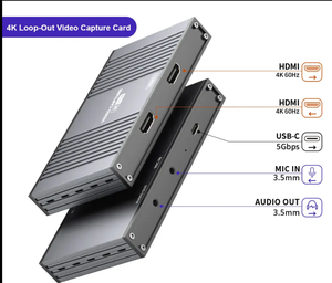 Dispositivo de captura de vídeo 4K HD portátil personalizado con características de audio y vídeo de salida HDMI 2,0 de 3.2Gen1 5Gb de 2 a - Product Image 4