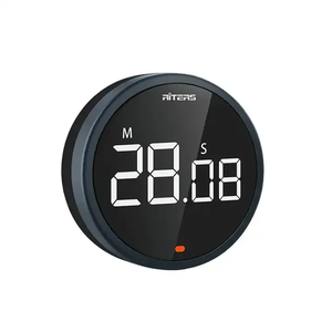 OEMデジタルキッチンタイマーLEDラウンド大画面磁気調理タイマーカウントダウンタイマー