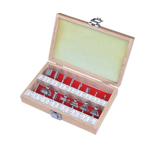 15pcs 1/4柄路由器钻头套装用于修剪器和雕刻机，用于木工 - Product Image 3